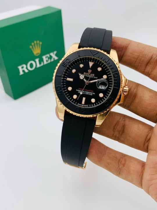 Rolex Stylish Watch For Men Adjustable Rubber Strap(without Box)